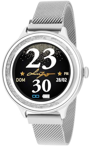 LIU Jo Tech SWLJ048 - Smartwatch da donna, 40 mm, in acciaio inox, colore: argento