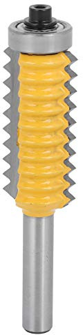 Ejoyous 8 Shank Milling Cutter, Multi-tooth Woodworking Tool, Carbide Material, Spiral Cut, 4 Flutes, 8 x 41 Size
