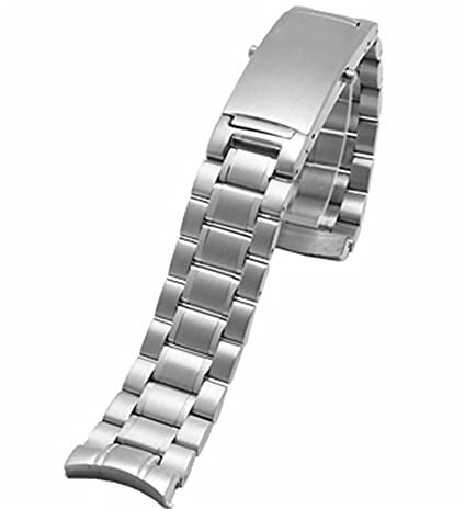FOUUAAO Edelstahl Uhrenarmbänder für Omega Metallarmband Armbänder Uhrenarmbänder 18mm 20mm 22mm Echtleder-Uhrenarmband Armbänder für Omega Seamaster für Omega Original Uhrenarmbänder