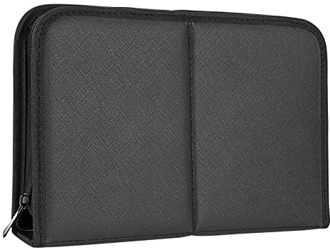 CAIRIAC Makeup Brush Organizer Bag Standing Makeup Brushes Holder Travel Case, Professional Portable Cosmetic Storage Bag Foldable Makeup Brush Wrap Case for Men Women Artist Gift (Black)