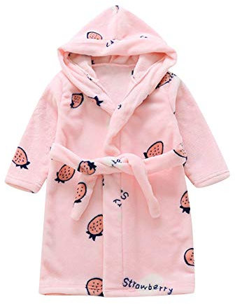 Bademantel Mädchen 140, Weicher Baumwolle mit Reißverschluss Badeponcho Bademantel Saugstark Flauschiges Unisex Kinderbademantel Poncho Handtuch mit Kapuze Groß Fleece-Bademantel Kinder Badeponcho