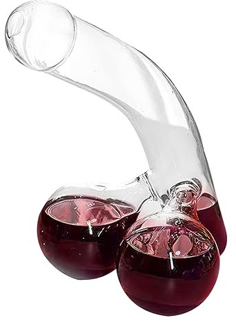 Decantador divertido, divertido juego de decantador de whisky de 550 ml único y divertido recipiente de cristal para jarras de cristal escocés para alcohol, regalo divertido para alguien que amas
