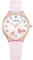CIVO Damenuhr-Lederarmband Rosa Armbanduhr-Damen Analog-Quarz Elegant - Uhren Damen mit Zahlen Kleid Wasserdicht Mode Geschenke für Frauen