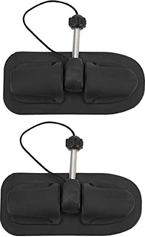 Ruderschlösser für Schlauchboote, Schlauchboote, PVC, Schwarz, 1 Paar Ruderhalter, Paddel-Lockport, Universell für Schlauchboote, Kanus, Beiboote, Floß, 0,4 Zoll Kern