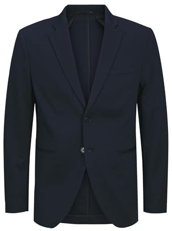 JACK & JONES JPRJAXON Blazer Slim Fit | Slim Fit, Semplice, Maniche lunghe, Casual, Temperatura massima 30°C ciclo delicato