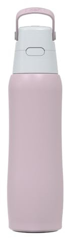 Dafi SOLID STEEL COLD Isolierflasche mit Filter 500ml, Rose - BPA-frei Thermosflasche aus Edelstahl, Trinkflasche mit Strohhalm, Thermos bis 24h kalt - Wasserflasche für Sport & Freizeit