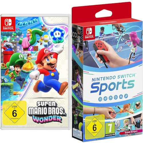 Super Mario Bros. Wonder - [Nintendo Switch] & Switch Sports (inkl. Beingurt) - [Nintendo Switch]