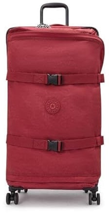 Kipling Spontaneous L, Large Wheeled Luggage, 28 x 78 x 62 cm, Funky Red (RED)
