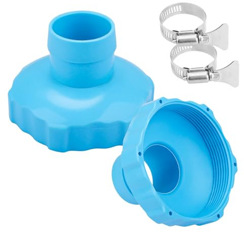Dimakung 11238 Lot de 2 adaptateurs pour tuyau de skimmer de surface Bleu