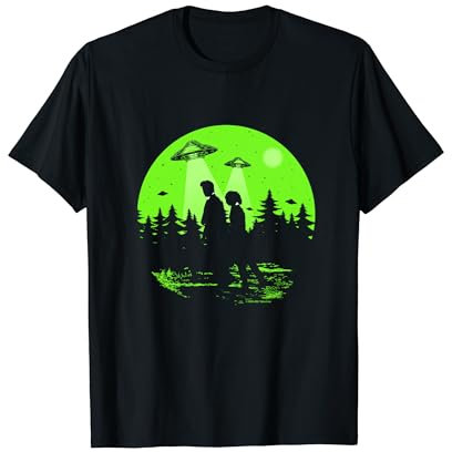 X-Files Mulder & Scully Silhouettes In The Woods T-Shirt