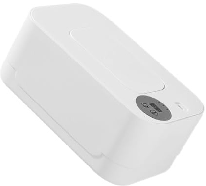 CONGARTENO Wall Mounted Wet Wipes Holder, Baby Wipe Warmer Dispenser with Large Capacity, Plastic Build, Intelligent Temperature Control, One-Button Heating for Travel and Home | One-button Heating, Consistent Warmth, White Finish, Travel and On-the-go Use, Newborns and Baby