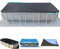 SIHAIAN Cubierta rectangular de 8 x 16 pies con almacenamiento lateral para piscina ovalada y rectangular sobre el suelo, cubierta de piscina ovalada solar de una pieza, evita el encharcamiento