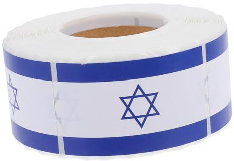 Zerodeko Israel Flaggenaufkleber Rolle Langlebige Koffer Und Planeraufkleber Selbstklebend Vielseitig Für Auto Laptop Und Scrapbook