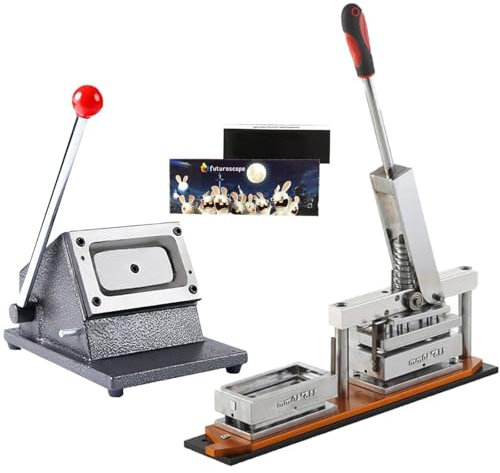 114x50mm Photo Magnet Machine, DIY Fridge Magnets Making Machine Kit With Paper Cutter+ 100pcs Component Fridge Magnet, for Decorate Refrigerators Advertising Gift Making Machine