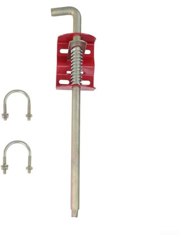 Bolzen für Bauernhoftor-Anker, mit 2 U-förmigen Befestigungen, 44,5 cm