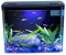 Piccolo acquario, serbatoio di pesce 1, 3 galloni Acquario trasparente con filtro a 3 strati ＆ Luce a LED, decorazione per la casa di pesce desktop auto -pulizia per betta, gamberi, rosso