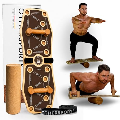 OTHERSPORTS Sportboard 4 - Gleichgewichtstrainer für mehr Kraft & Gesundheit – Effektives Balance Training Equipment für zuhause – Platzsparendes Trainingsgerät