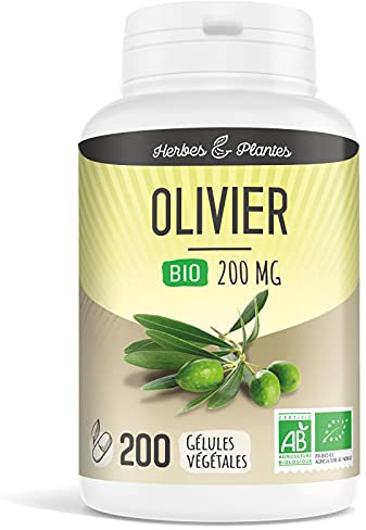 Herbes Et Plantes Olivier Bio 200 Gélules Végétales 200 mg