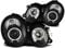 Paar Herde Scheinwerfer Mercedes W208 CLK 97 – 02 Angel Eyes schwarz