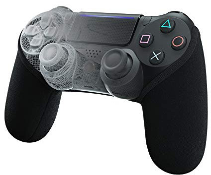 SMART GRIP Funda para mando de PS4, antideslizante, antideslizante, lavable, para mando de PS4, color negro