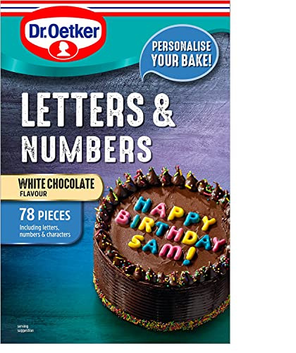 Dr. Oetker Chocolate Letters & Numbers, 40 g