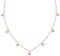 BONNYBIRD® Collier Acier Inoxydable Femme Or Rose Boheme Chic Chaine Ras de Cou Plaqué Doré Plaquettes Pendentif Cercle Résistant à l'eau Bijoux Fantaisie