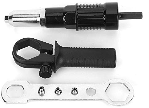 Nietpistolen Adapter Set, Einsatzsatz Für Kabellosen Bohrer Niet Blind Nietwerkzeug Werkzeugsatz, Langlebiger Werkzeugeinsatz Aus Elektrischem Griff
