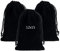 kuou 10 Pcs Jewellery Pouches, 12x15cm Black Velvet Drawstring Bag Big Size Jewellery Gift Bags for Jewelry Gift ID Card Passport Packaging