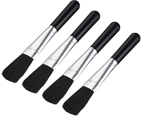 sourcing map Computer Cleaning Brush Tools Soft Bristle with 4.7 Inch Plastic Handle for Keyboard, Camera Lens, Electronics, Home, Office, 4 Pack