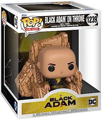 Funko POP! Deluxe: DC - Black Adam On Throne - Vinyl-Sammelfigur - Geschenkidee - Offizielle Handelswaren - Spielzeug Für Kinder und Erwachsene - Movies Fans - Modellfigur Für Sammler