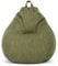 Green Bean Indoor XXL Sitzsack mit 300 Liter mit EPS-Perlen Füllung - Kuschelig Weich Waschbar - Drinnen Stoff Bodenkissen Liegekissen Sitzkissen - Grün
