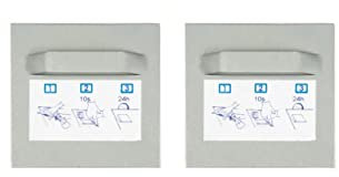 Selbstklebendes Befestigungsset Bilderhalter Spiegelhalter Dibond-Aufhänger Haftbleche (2x Halter, 70x70mm)