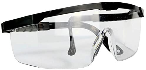Doratex Flex Schutzbrille verstellbare Bügel seitlicher Schutz farblose Kunststoffgläser EN Norm 166 Polycarbonat