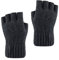 Larcele Alpaka-Wolle Herren Stulpen Wärmer Halbfinger Winter Handschuhe BZST-04 (Dunkelgrau)