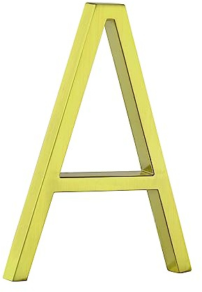 HASWARE Panneau De NuméRo De Maison Flottant: 5 Pouce (12cm) Signalisation De Porte Moderne – Frappant Pour Les Chiffres D'Adresse De Rue (A, Doré)