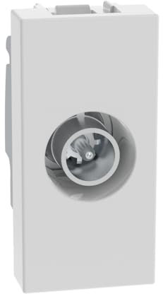 BTICINO MatixGO Presa TV 1 modulo Bianco JW4202P14 Presa coassiale passante, attenuazione, 14dB