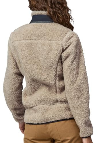 PATAGONIA W's Classic Retro-x Jkt Giacca, Naturale w/Smolder Blue, L Donna
