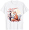 Renard Japonais Cerisier Fleur Fleur Kawaii Art Japonais T-Shirt