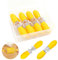 16Pcs/8 Pairs Yellow Corn Holders,PEOUWNES Stainless Steel Corn Cob Holders Corn on The Cob Skewers, Corn on The Grill, Interlocking Design Corn Skewers Forks for Home Cooking BBQ Parties Camping