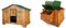 JOSTechnik -Hühnerstall Polly Chalet 2XL aus HPL (L/B/H 124x141x100 cm) für 10-15 Hühner
