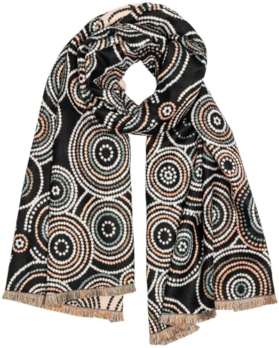 Caspar SC524 Damen warmer XXL Winter Schal mit klassischem Paisley Muster