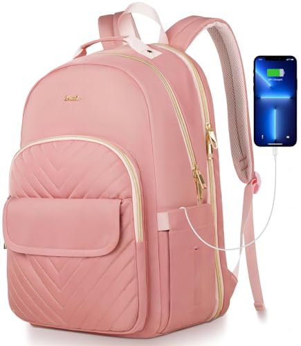 Breold Laptop Backpacks for Teens Girls 15.6 inch College Bookbag Schoolbag for School,Women Backpack for Business Work Travel