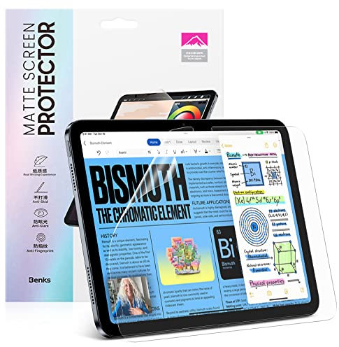 BENKS Protector Pantalla de Papel para iPad Pro 11 Pulgadas M4 (2024), Antirreflejos, PET Mate para Dibujar o Escritura