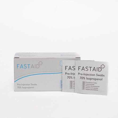 Fast Aid Pre-Injection Swab – Non-Woven Material - 70% Isopropyl Alcohol Solution – Disinfection (1)