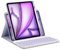 Bettdow for iPad Air 13 Inch M3 2025/ M2 2024 Keyboard Case, Horizontal/Vertical Use, UK Layout Detachable Keyboard with Case for Air 13 M2 2024/ M3 2025/ Pro 12.9 Inch 3rd/4th/5th/6th (Purple)