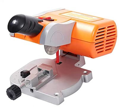 Sega alternativa Sega da banco da taglio elettrica Sega da banco con sega da 3/8quot; Lama da sega da taglio Utensile elettrico for metallo Legno Plastica nuovo Controllo e stabilità migliorati(Yellow