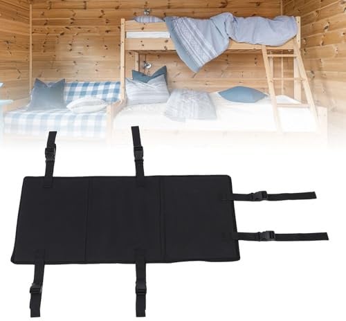 Pongnas Bunk Bed Ladder Safety Cover, Folding Design Prevent Kids From Climbing Ladders, Wear Resistant and Easy to Clean with 6 Safety Buckles, Fits Children's Beds, Bunk Beds