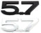 Autoaufkleber, Abzeichen, Kofferraumaufkleber, 5,7 l, HEMI-Logo, Fronthaubengrill for Ram 1500, 2500, 3500, Challenger, Ladegerät(5.7 Grille)