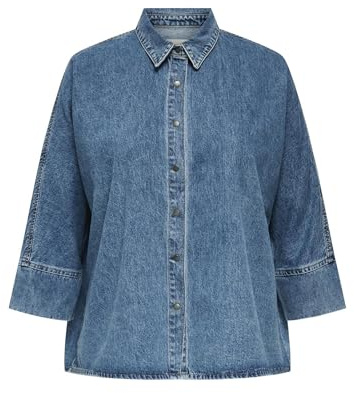ONLY Carmakoma Damen Cargrace 3/4 DNM Shirt Cro Cargrace 3/4 DNM Shirt Cro (1er Pack)