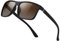 suoso Polarisiert Sonnenbrille Herren Damen Unisex Schwarz Retro Ultraleicht Rahmen UV400 Shutz Sonnenbrillen Polarisierte Klassische Brille für Fahren Geschäftsreise Reise Rot（Gleiche Teefarbe）